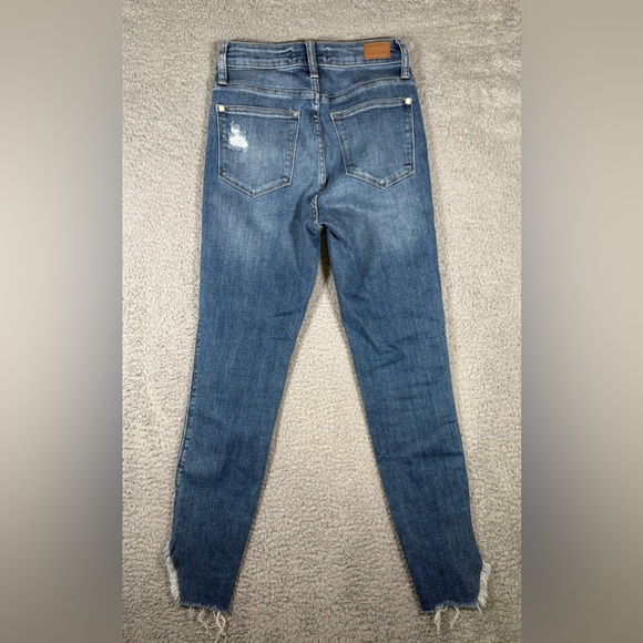 Judy Blue Jeans Womens Size 1/25 Skinny Fit High Rise Raw Cut Out Hem JB88459 - Picture 11 of 15